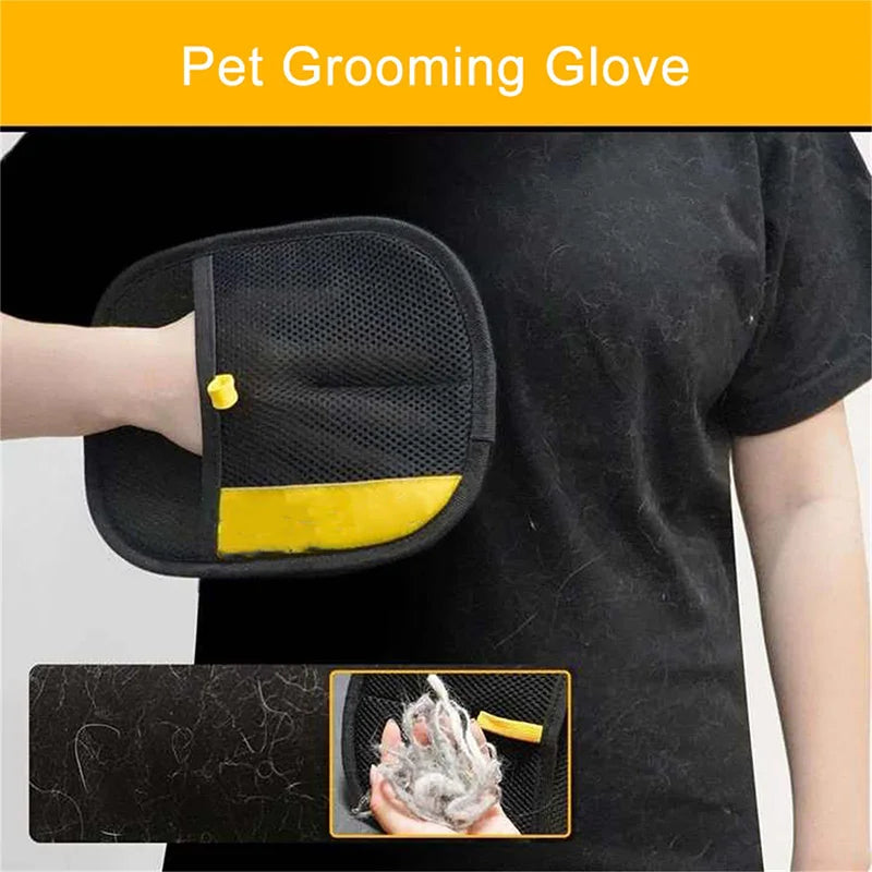 Pet Grooming Gloves for Hair Removal and Massage Tool