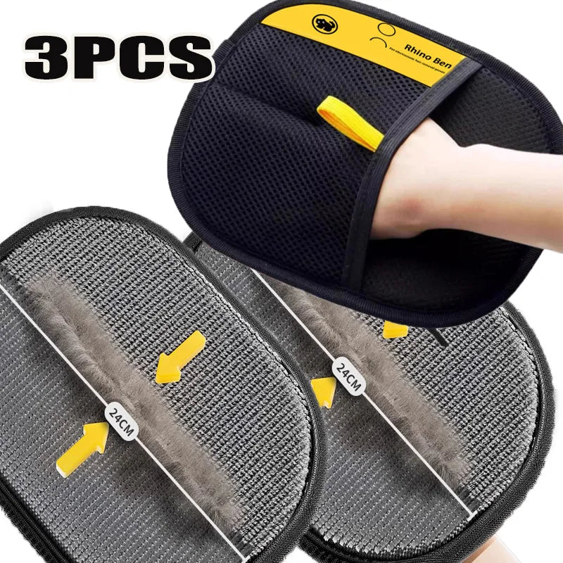 Pet Grooming Gloves for Hair Removal and Massage Tool
