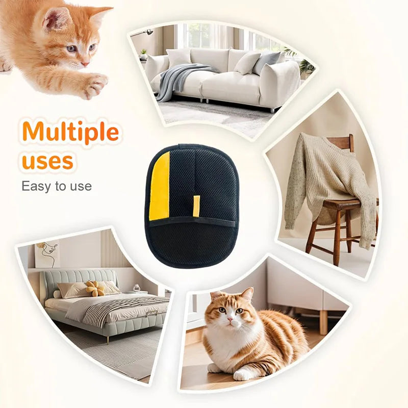 Pet Grooming Gloves for Hair Removal and Massage Tool