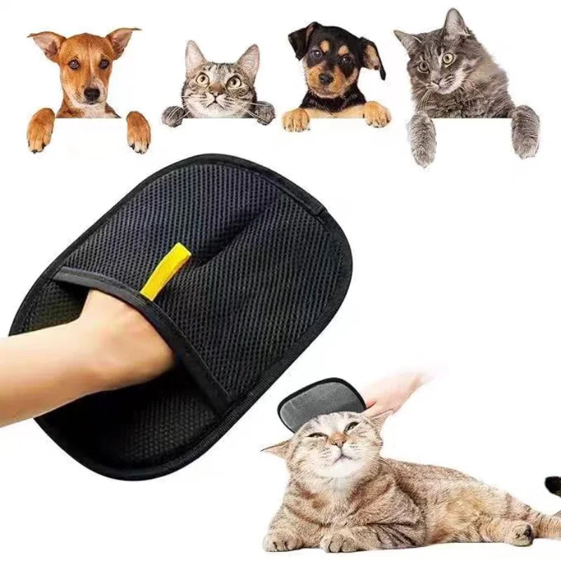 Pet Grooming Gloves for Hair Removal and Massage Tool